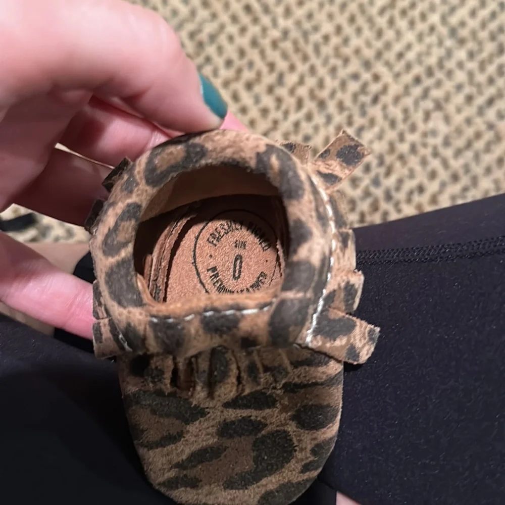 Freshly picked leopard moccasins